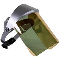 Heat Reflective Face Shield, Polycarbonate, Ratchet Suspension Pathway Supply LP