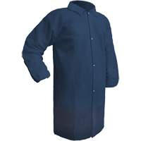 Care Lab Coat, Polypropylene, Medium, Blue Pathway Supply LP
