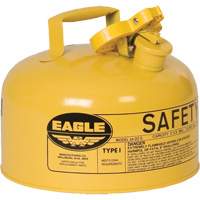 Safety Can for Diesel, Type I, Galvanized Steel, 2 US gal., Yellow, FM Approved/UL/ULC Listed Pathway Supply LP