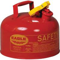 Safety Can for Flammables, Type I, Galvanized Steel, 2.5 US gal., Red, FM Approved/UL/ULC Listed Pathway Supply LP