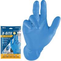 Gants jetables Grippaz, Petit, Nitrile, 8 mils, Sans poudre, Bleu Pathway Supply LP