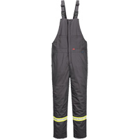 Bizflame&reg; 88/12 Insulated Bib Pants, Cotton/Nylon, Small, Grey Pathway Supply LP