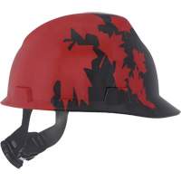 Specialty V-Gard&reg; Hard Hat, Ratchet Suspension, Black/Red Pathway Supply LP