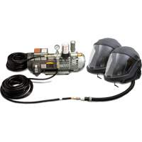 Syst&egrave;me de casque et de protection respiratoire &agrave; adduction d'air DEFENDER pour 2 travailleur Pathway Supply LP