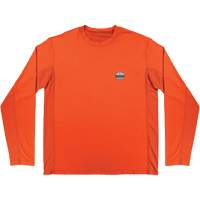 Chemise de refroidissement &agrave; manches longues avec protection solaire et UV Chill-Its 6689, Orange, Petit Pathway Supply LP