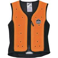 Veste de refroidissement &eacute;vaporatif Chill-Its 6685 avec fermeture &agrave; glissi&egrave;re, Moyen, Orange Pathway Supply LP