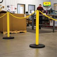 Industrial Stanchion Kit with Plastic Chain, 37" High, Red Pathway Supply LP