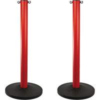 Industrial Stanchion, 37" High, Red Pathway Supply LP