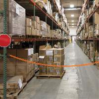 Magnetic Chain Barrier Warehouse Kit, Orange Pathway Supply LP