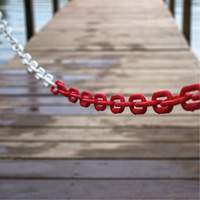 Bicolour Plastic Barrier Chain, Green/White Pathway Supply LP