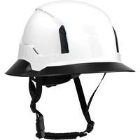 Wide Clip-On Full Brim for RZRBack Climbing Helmet, White Pathway Supply LP
