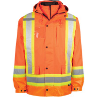 Manteau haute visibilit&eacute; 7-en-1, Polyester, Orange haute visibilit&eacute;, T-petit Pathway Supply LP