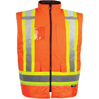 Manteau haute visibilit&eacute; 7-en-1, Polyester, Orange haute visibilit&eacute;, T-petit Pathway Supply LP