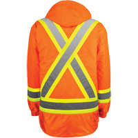 Manteau haute visibilit&eacute; 7-en-1, Polyester, Orange haute visibilit&eacute;, T-petit Pathway Supply LP