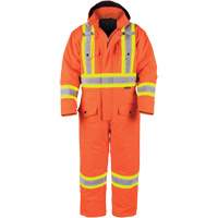 High-Visibility Lined Canvas Overalls, Small, High Visibility Orange Pathway Supply LP