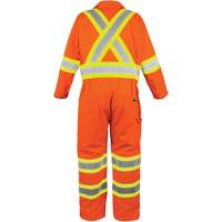 High-Visibility Unlined Coveralls, Small, High Visibility Orange Pathway Supply LP