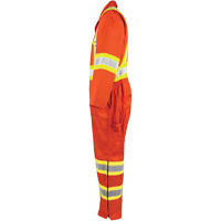 High-Visibility Unlined Coveralls, Small, High Visibility Orange Pathway Supply LP