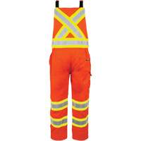 High-Visibility Unlined Overalls, X-Small, High Visibility Orange Pathway Supply LP