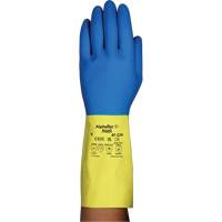 Gants r&eacute;sistants aux produits chimiques AlphaTec 87-224, Taille 7, 12,8" lo, N&eacute;opr&egrave;ne/Latex de caoutchouc, Doublure en Coton/Ouat&eacute;e, 26,8 mils Pathway Supply LP