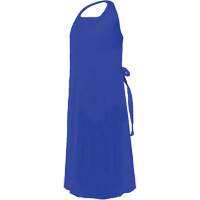 CoverMe Apron with Die-Cut Neck, Polyurethane, 45" L x 35" W, Blue Pathway Supply LP