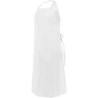 CoverMe Apron with Die-Cut Neck, Polyurethane, 45" L x 35" W, White Pathway Supply LP