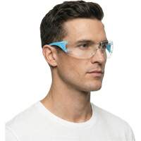 Lunettes de s&eacute;curit&eacute; bleu/blanc Adapt Lite, Lentille Transparent, Antibu&eacute;e/Anti-&eacute;gratignures, ANSI Z87+/R&eacute;pond ou surpasse la norme CSA Z94.3 Pathway Supply LP
