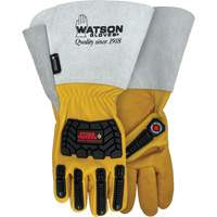 Gants r&eacute;sistants &agrave; leau Storm Trooper, Petit, Paume en Cuir de vache, Poignet Manchette Pathway Supply LP