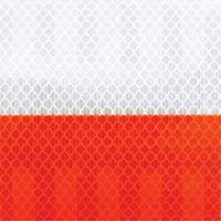 Pellicule souple pour chantiers routiers &agrave; haute intensit&eacute; 382VHIP, 5" la x 150' lo, Orange et blanc Pathway Supply LP