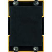 HAZLOK Safety Barrier System, Plastic, Magnetic Mount, 30', Black and Yellow Tape Pathway Supply LP