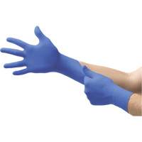MICROFLEX N21 Disposable Gloves, 6.5/7/Small, Nitrile, 4.7-mil/5.5-mil, Powder-Free, Cobalt, Class 2 Pathway Supply LP