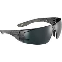 Lunettes de s&eacute;curit&eacute; RUSH+ 2.0 avec monture noire et grise, M/G, Lentille Gris/5,0, Antibu&eacute;e/Anti-&eacute;gratignures, ANSI Z87+ Pathway Supply LP