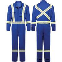 Avenger 9 oz FR Coveralls, Style 109, Men's, Royal Blue, Size 34 Pathway Supply LP