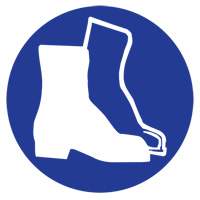 Right to Know Pictogram Labels -Boots, Vinyl, Sheet, 1" L x 1-1/8" W Pathway Supply LP