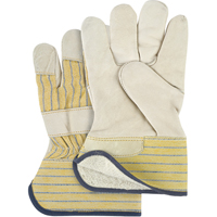 Abrasion-Resistant Winter-Lined Fitters Gloves, Ladies, Grain Cowhide Palm, Cotton Fleece Inner Lining Pathway Supply LP