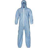Pyrolon&reg; Plus 2 FR Coveralls, Small, Blue, FR Treated Fabric Pathway Supply LP
