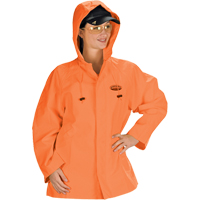 Hurricane Flame Retardant/Oil Resistant Rain Suits - Jacket, 4X-Large, High Visibility Orange Pathway Supply LP