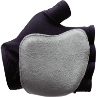 Gants antichocs sans doigts, main droite, T-petit, Paume en Cuir refendu, Poignet &agrave; enfiler Pathway Supply LP