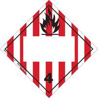 Flammable Solids TDG Placard, Adhesive Vinyl Pathway Supply LP