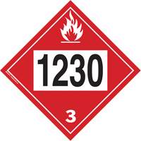 1230 Methanol TDG Placard, Plastic Pathway Supply LP
