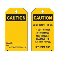 &eacute;tiquettes auto-plastifiantes pour la pr&eacute;vention des accidents, Polyester, 3" la x 5-3/4" h, Anglais Pathway Supply LP