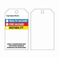 Self-Laminating Right-To-Know Tags, Polyester, 3" W x 5-3/4" H, English Pathway Supply LP