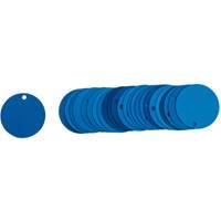 Blank Round Valve Tags, Aluminum, 2" dia Pathway Supply LP
