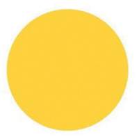 &eacute;tiquettes rondes inscriptibles, Cercle, 1,5" lo x 1,5" la, Jaune Pathway Supply LP