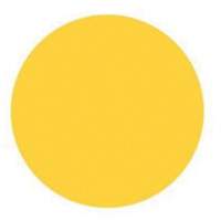 &eacute;tiquettes rondes inscriptibles, Cercle, 3" lo x 3" la, Jaune Pathway Supply LP