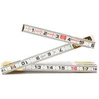 R&egrave;gle de maçon Red End, 6' lo, Bois, Graduations de 1/16" Pathway Supply LP