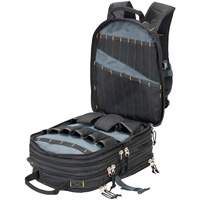 Sacs &agrave; dos pour outils &agrave; 75 pochettes, 13" lo x 17-1/2" la, Noir, Nylon Pathway Supply LP