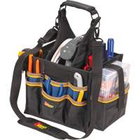 Grands porte-outils pour &eacute;lectriciens et travaux de maintenance, Polyester, 23 pochettes, Noir Pathway Supply LP