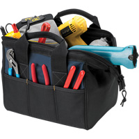 Sac &agrave; outils BIGMOUTH, Polyester, 23 pochettes, Noir Pathway Supply LP