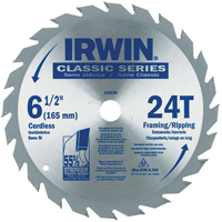 Contractor Saw Blades - Classic Series Saw Blades, 6-1/2", 24 Teeth, Wood Use Pathway Supply LP