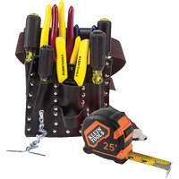 Electricians Tool Set, Leather, White Pathway Supply LP